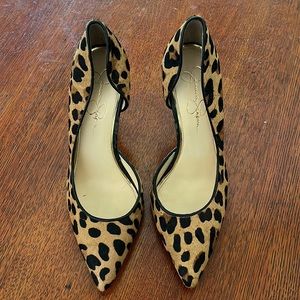 Jessica Simpson leopard pumps